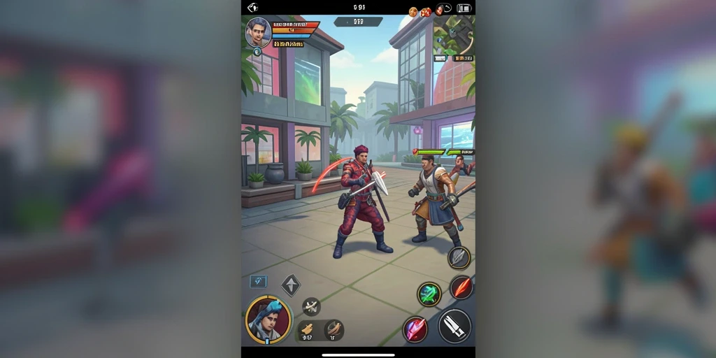 Screenshot memperlihatkan tampilan level awal yang sederhana.
