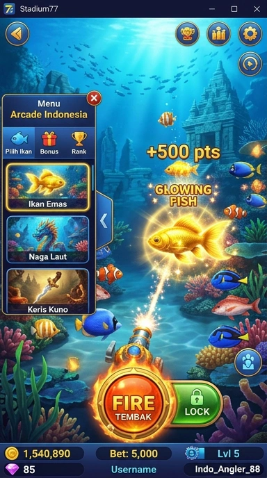 Cuplikan layar menu unduhan stadium77 untuk perangkat Android